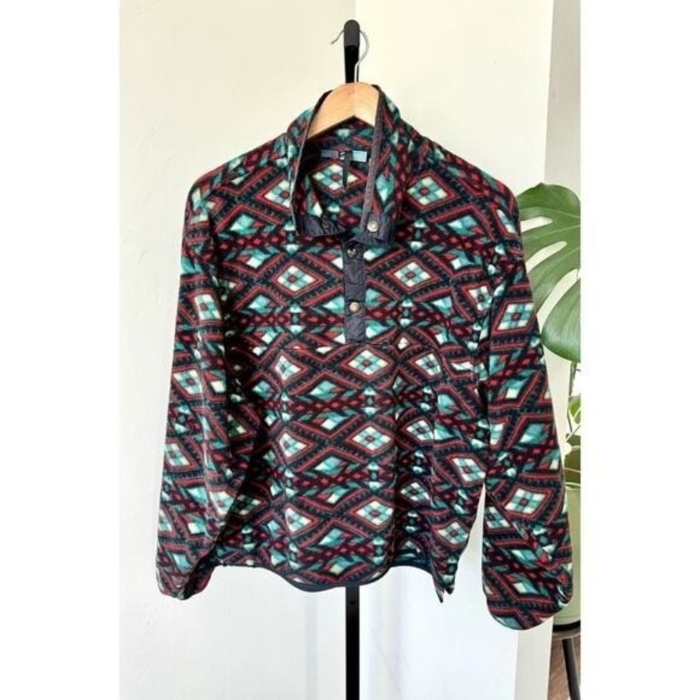 Retro Woolrich Aztec Pullover Pattern Womens Hiking Outdoors